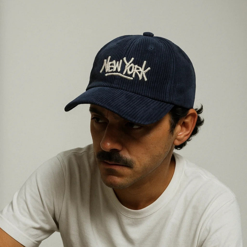 Boné- New York Veludo