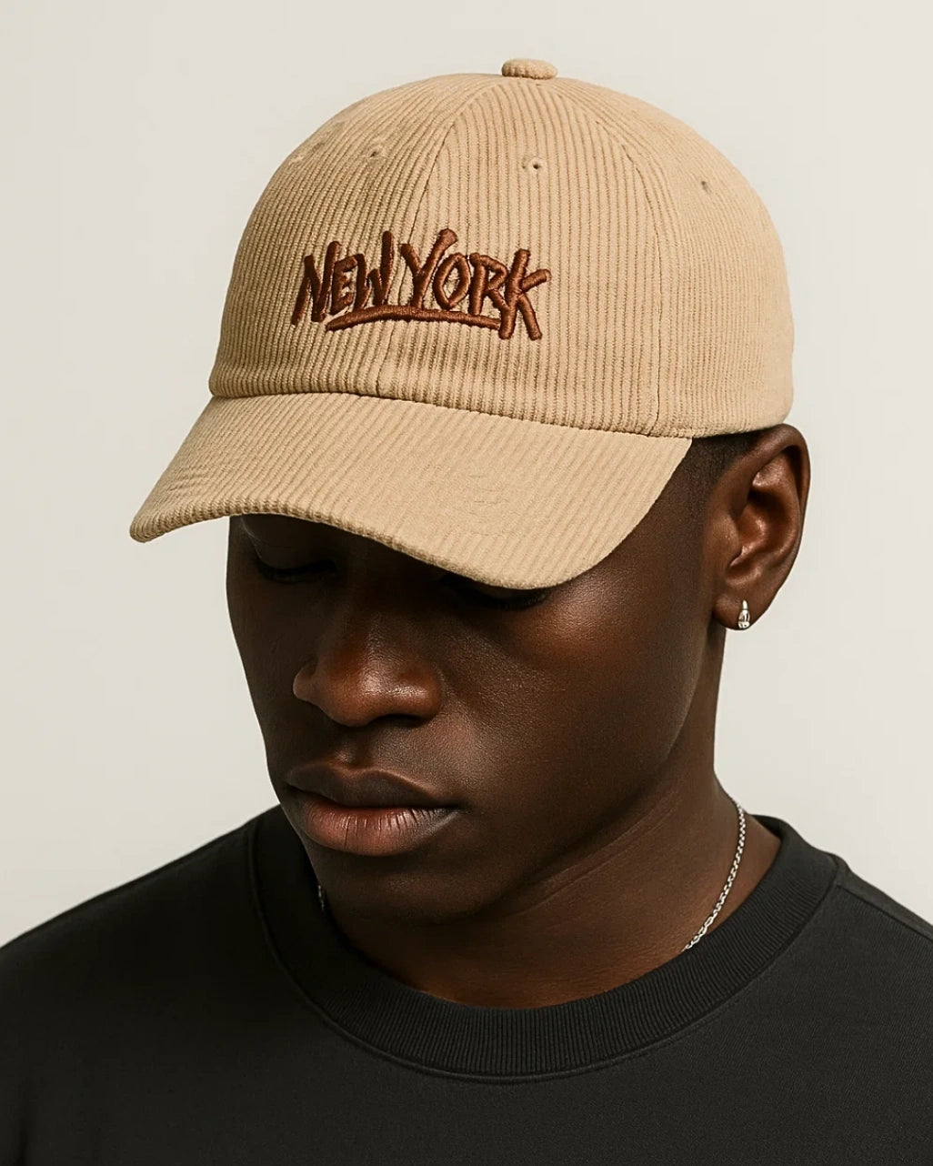Boné- New York Veludo