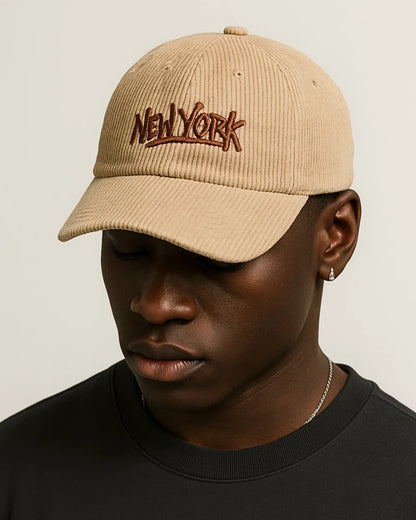 Boné- New York Veludo