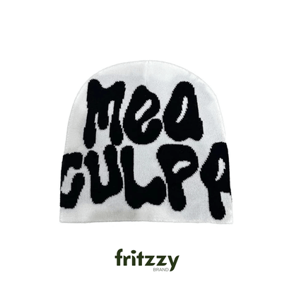 gorro y2k- mea culpa unisex